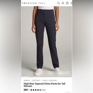 American Tall Chino Pants for Tall Women